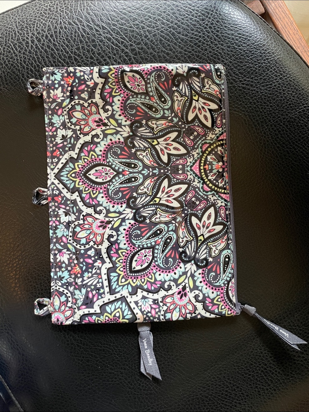 Vera Bradley Paisley Double-Zip Pencil Case | Office or School Supplies